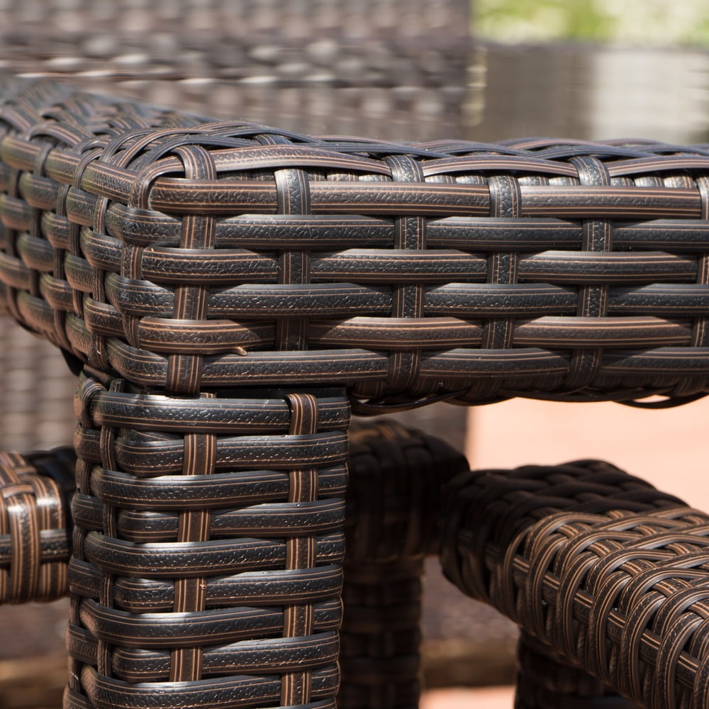 San Pico Outdoor Wicker Square Dining Table by Christopher Knight Home - 34.00"L x 34.00"W x 30.00"H
