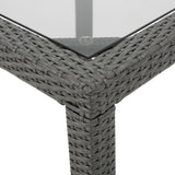 San Pico Outdoor Wicker Square Dining Table by Christopher Knight Home - 34.00"L x 34.00"W x 30.00"H