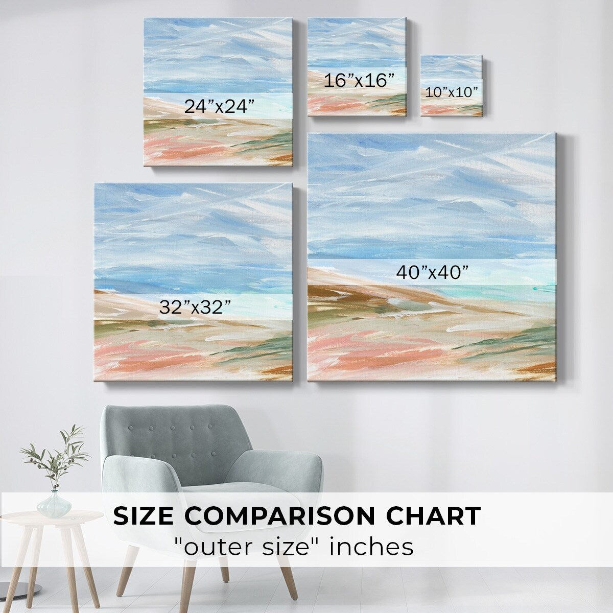 Sand Strokes II-Gallery Wrapped Canvas
