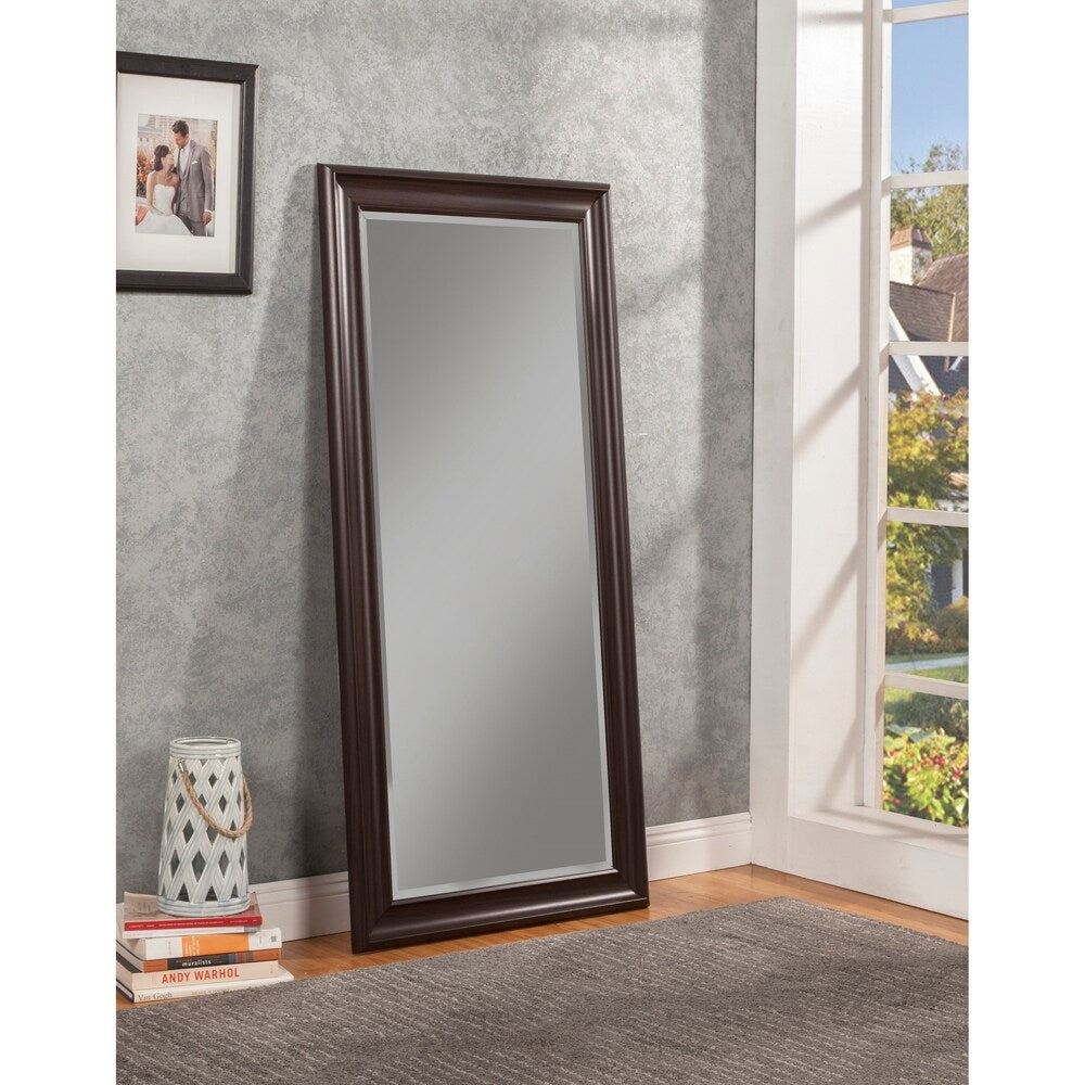 Sandberg Furniture Espresso Full Length Leaner Mirror - A/N