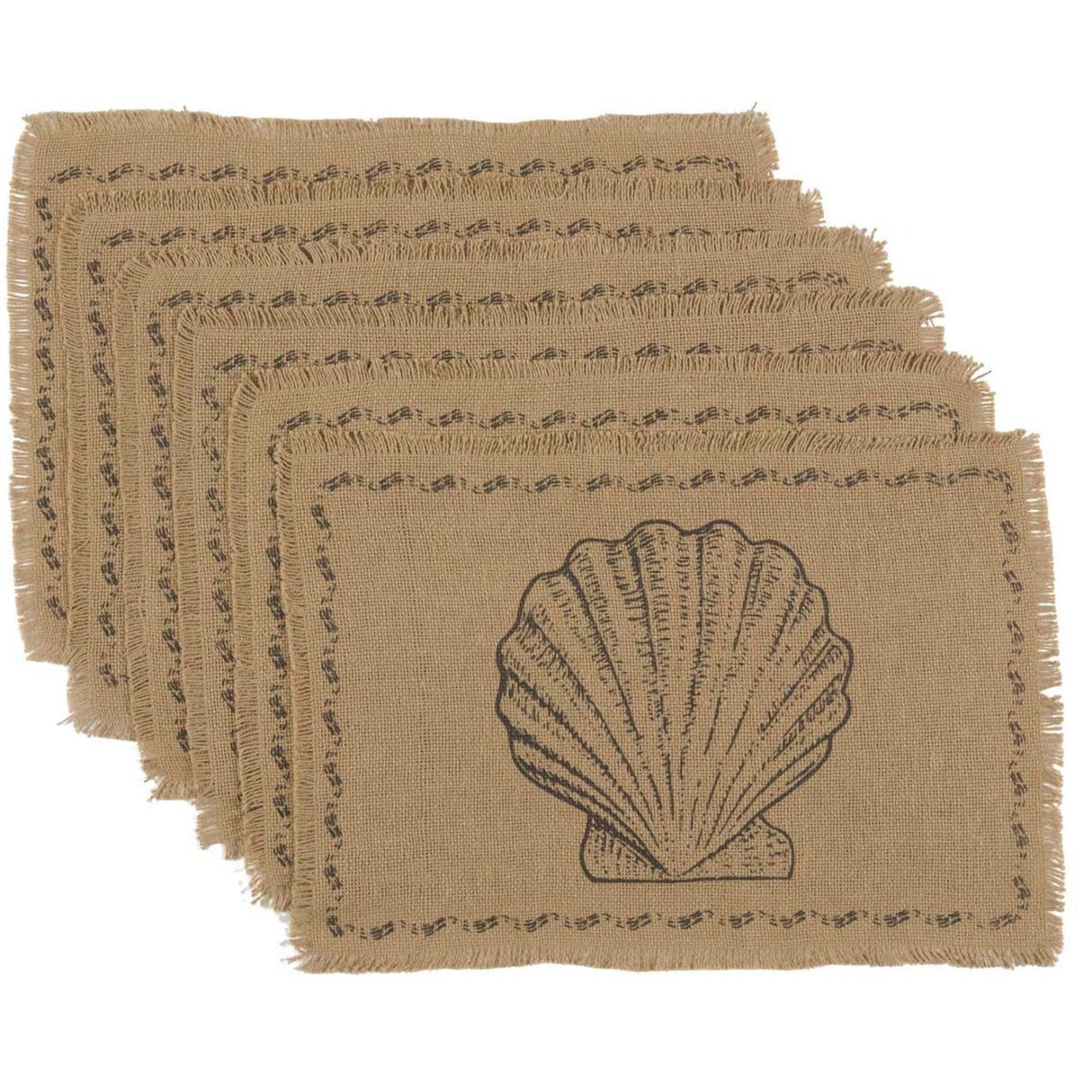 Sandy Burlap Placemat Set - Placemat 12x18