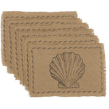 Sandy Burlap Placemat Set - Placemat 12x18