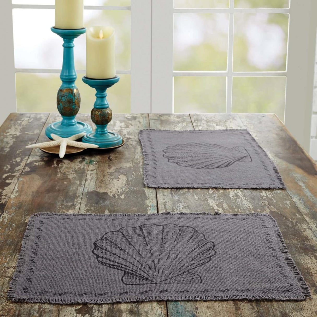 Sandy Burlap Placemat Set - Placemat 12x18
