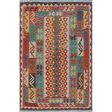 Sangat Kilim Claybourne Beige/Grey Rug (4'0 x 6'0)