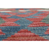 Noori Rug Sangat Kilim Irem Green/Red Rug - 10'0 x 12'11