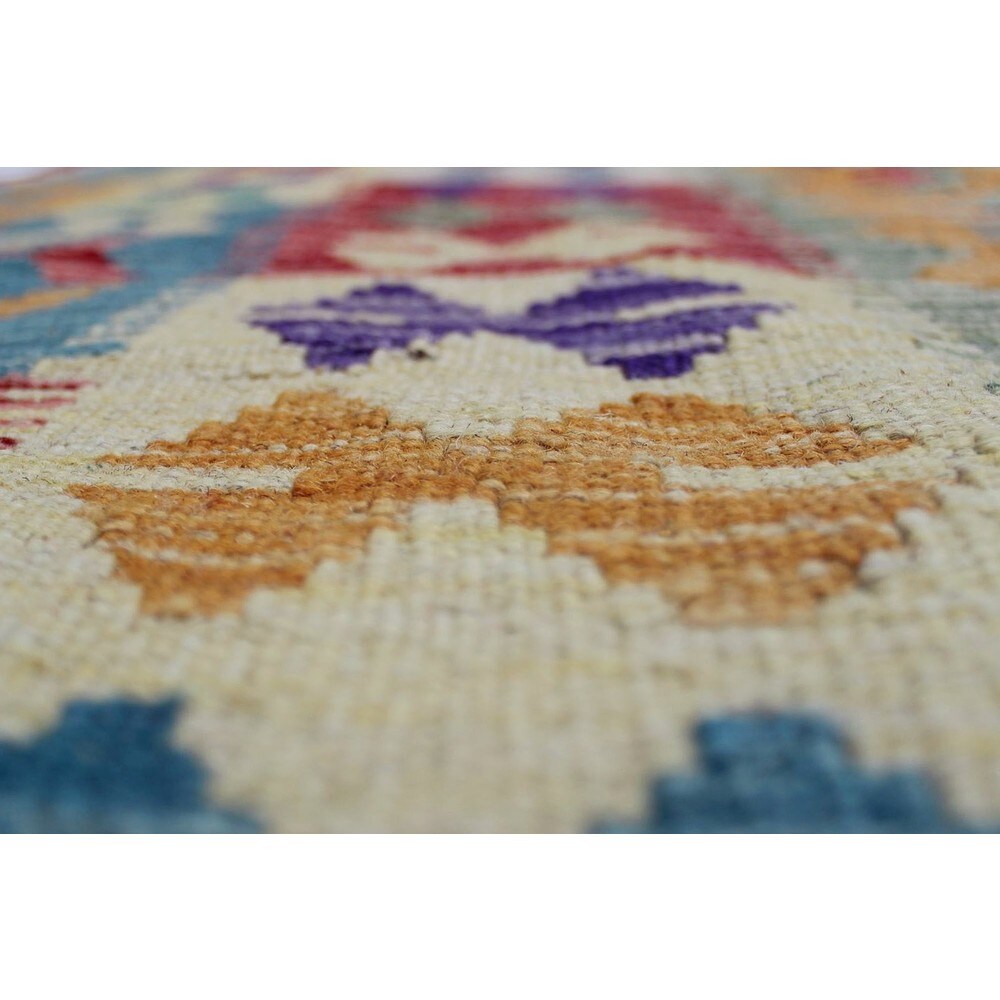 Sangat Kilim Mahmut Gold/Purple Rug