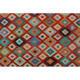 Noori Rug Sangat Kilim Sadiki Red/Ivory Rug - 6'8 x 9'9