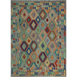 Noori Rug Sangat Kilim Sophie Brown/Red Rug - 8'4 x 11'1