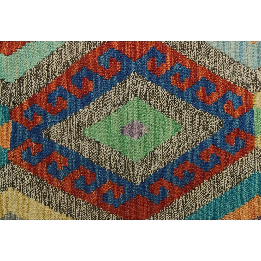 Noori Rug Sangat Kilim Sophie Brown/Red Rug - 8'4 x 11'1