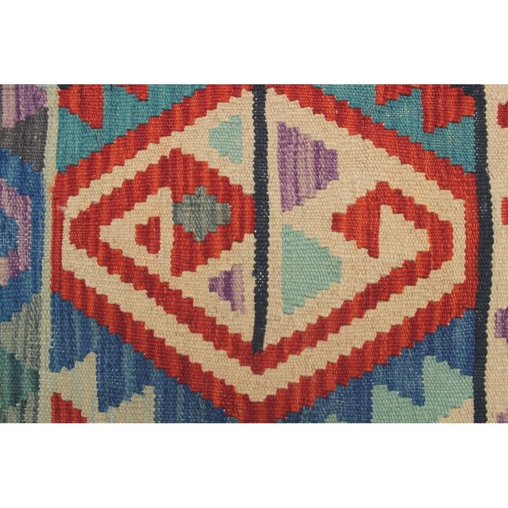 Sangat Kilim Vail Blue/Green Rug