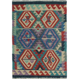 Sangat Kilim Vail Blue/Green Rug
