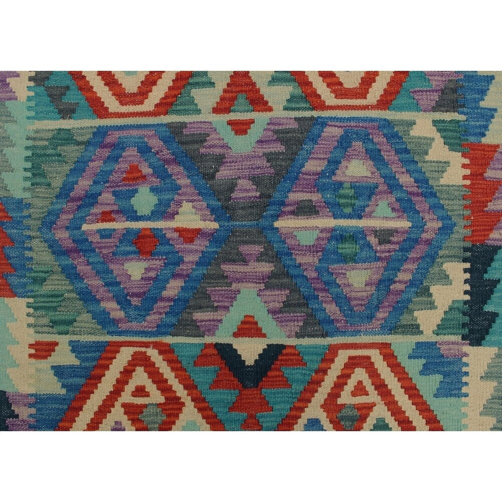 Sangat Kilim Vail Blue/Green Rug