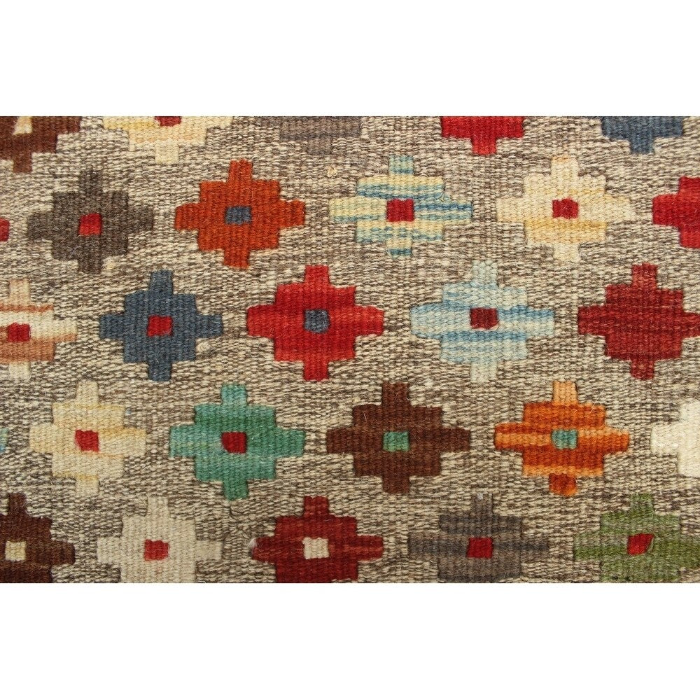 Sangat Kilim Yardley Beige/Rusty-Red Rug (6'0 x 7'10)
