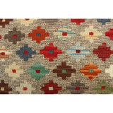 Sangat Kilim Yardley Beige/Rusty-Red Rug (6'0 x 7'10)