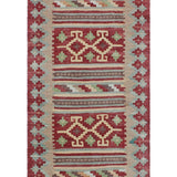 Sangat Rosa Rust/Green Wool Runner Rug