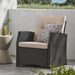 Sanger Wicker Outdoor Club Chair with Cushions by Christopher Knight Home