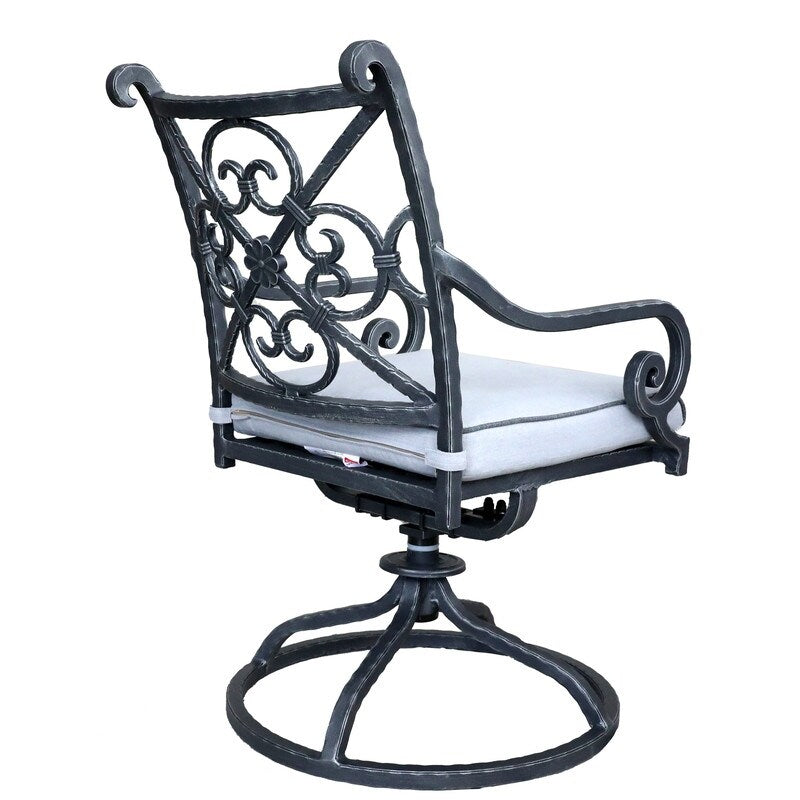 Sanibel Cast Aluminum Swivel Rocker with Cushion (Set of 2)