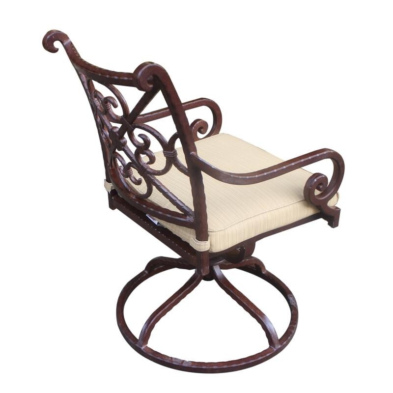 Sanibel Cast Aluminum Swivel Rocker with Cushion (Set of 2)