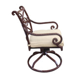 Sanibel Cast Aluminum Swivel Rocker with Cushion (Set of 2)