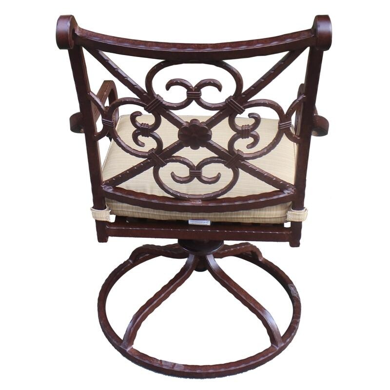 Sanibel Cast Aluminum Swivel Rocker with Cushion (Set of 2)