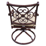 Sanibel Cast Aluminum Swivel Rocker with Cushion (Set of 2)