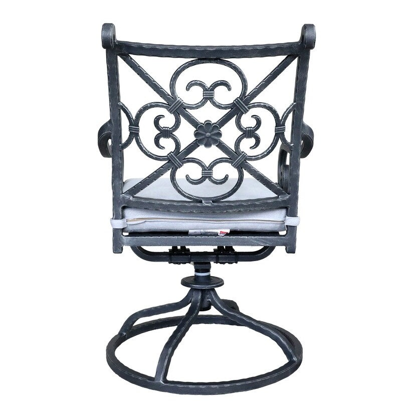 Sanibel Cast Aluminum Swivel Rocker with Cushion (Set of 2)