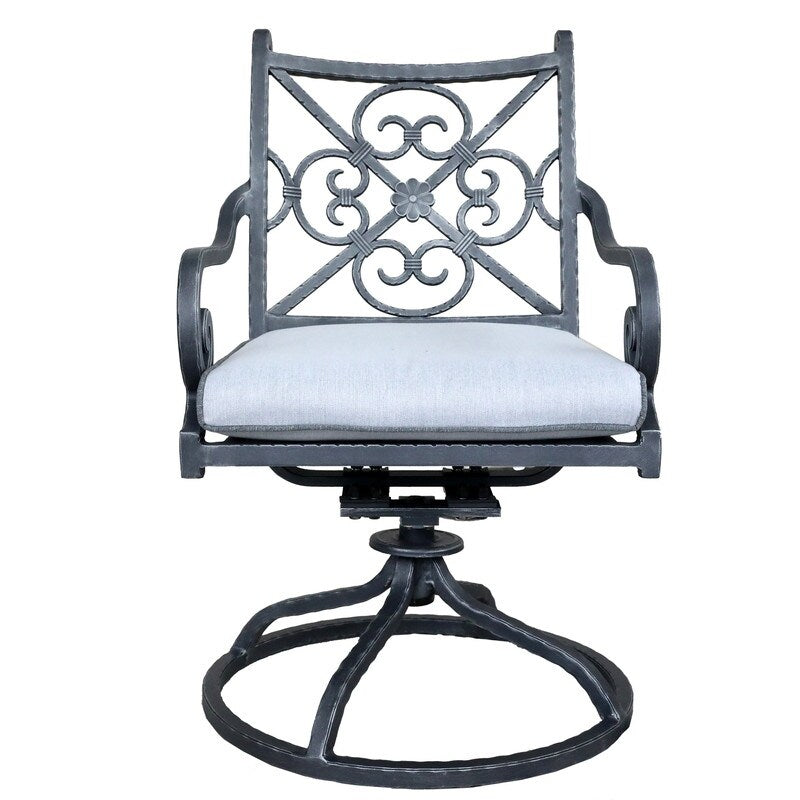 Sanibel Cast Aluminum Swivel Rocker with Cushion (Set of 2)