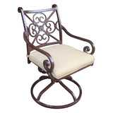 Sanibel Cast Aluminum Swivel Rocker with Cushion (Set of 2)