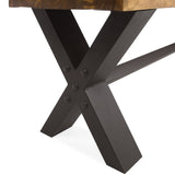 Sanibel Outdoor Acacia Wood Rustic Bench by Christopher Knight Home