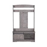Saint Birch Hawksbury Transitional Hall Tree and Shoe Bench
