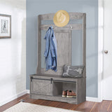 Saint Birch Hawksbury Transitional Hall Tree and Shoe Bench