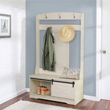 Saint Birch Hawksbury Transitional Hall Tree and Shoe Bench