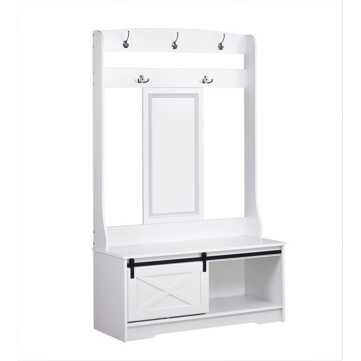 Saint Birch Hawksbury Transitional Hall Tree and Shoe Bench