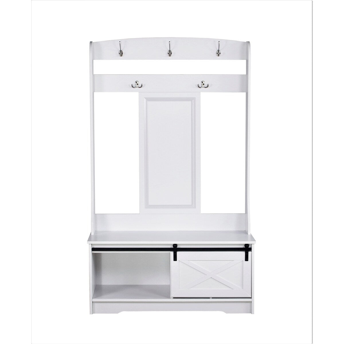 Saint Birch Hawksbury Transitional Hall Tree and Shoe Bench