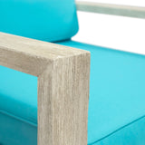 Santa Ana Outdoor Acacia Wood Club Chairs with Cushions (Set of 2) by Christopher Knight Home