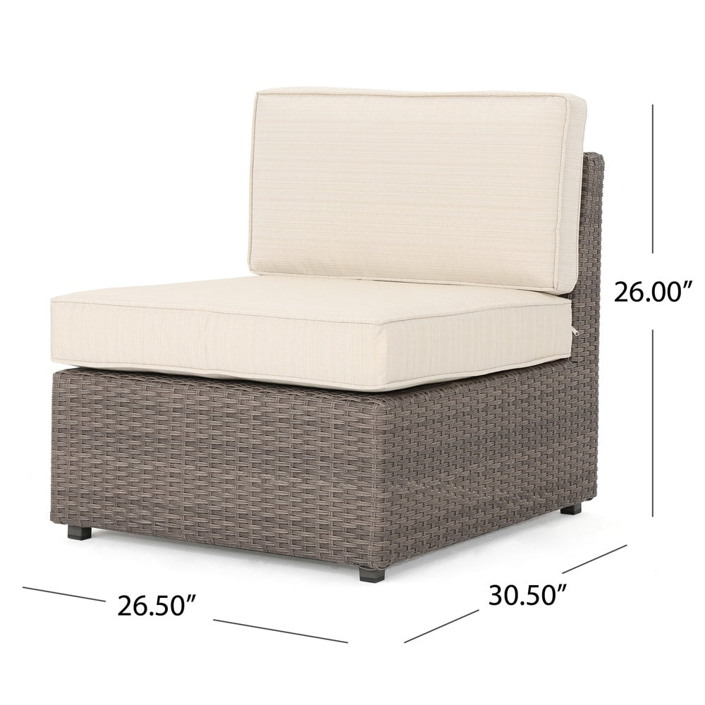 Santa Cruz Outdoor 8-piece Wicker Sofa Set with Water Resistant Cushions by Christopher Knight Home