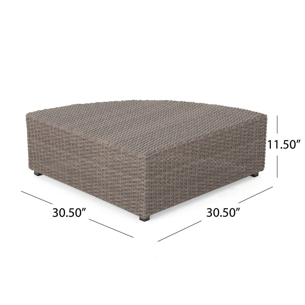 Santa Cruz Outdoor 8-piece Wicker Sofa Set with Water Resistant Cushions by Christopher Knight Home