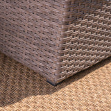 Santa Cruz Outdoor 8-piece Wicker Sofa Set with Water Resistant Cushions by Christopher Knight Home