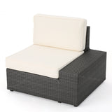 Santa Cruz Outdoor 8-piece Wicker Sofa Set with Water Resistant Cushions by Christopher Knight Home