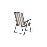 Santa Cruz Stripe 6 Piece Folding Outdoor Patio Dining Set