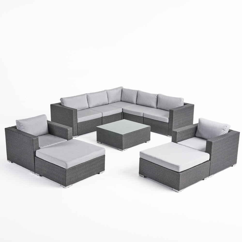 Santa Rosa Outdoor 10-piece Sectional Set by Christopher Knight Home