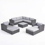 Santa Rosa Outdoor 10-piece Sectional Set by Christopher Knight Home