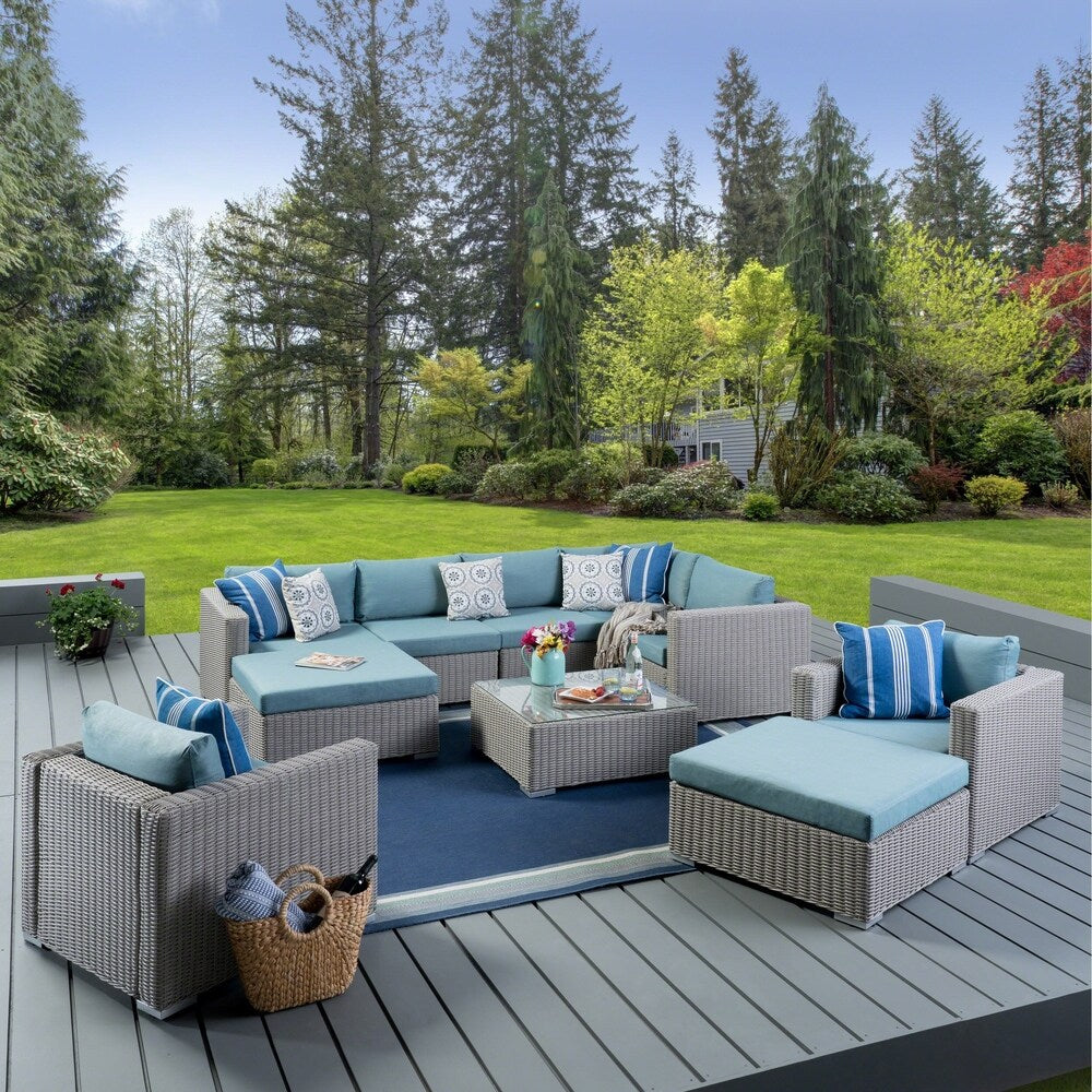 Santa Rosa Outdoor 10-piece Sectional Set by Christopher Knight Home