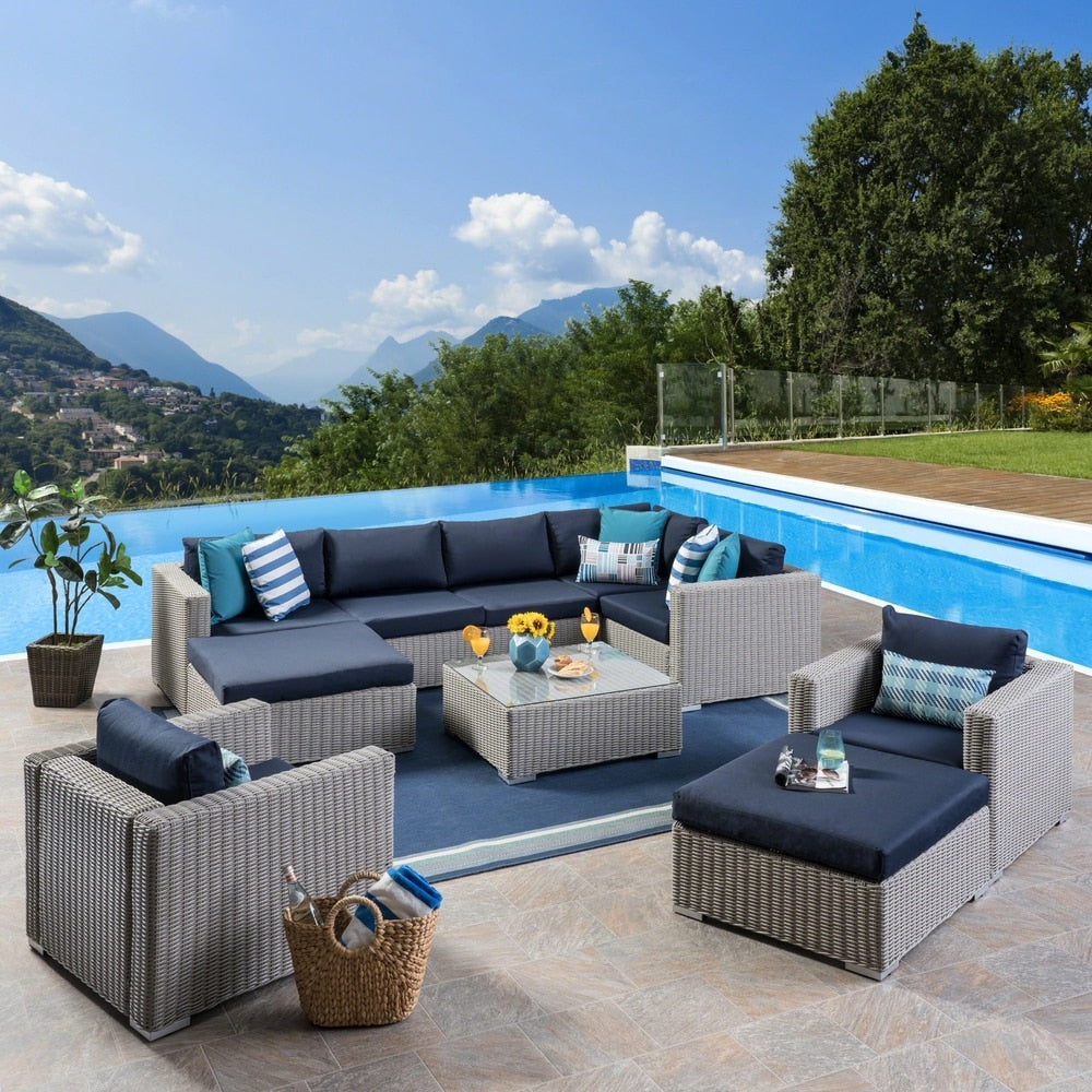 Santa Rosa Outdoor 10-piece Sectional Set by Christopher Knight Home