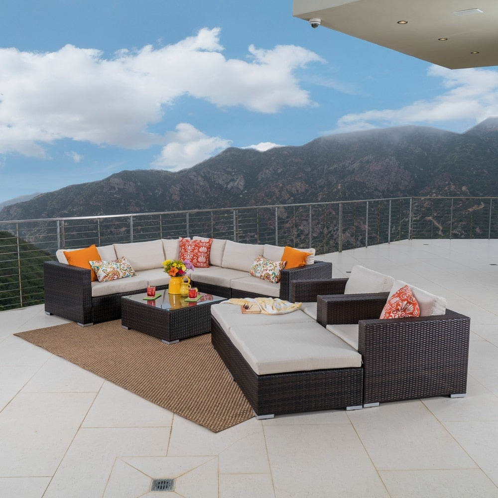 Santa Rosa Outdoor 10-piece Sectional Set by Christopher Knight Home