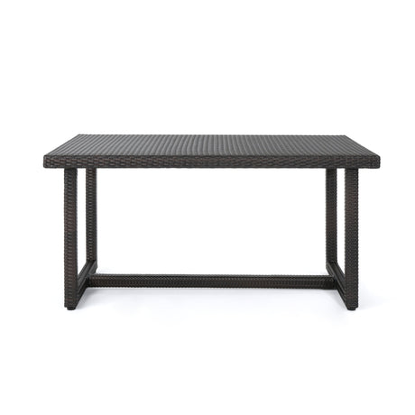 Santa Rosa Outdoor 59-inch Rectangle Wicker Dining Table by Christopher Knight Home - 28.00"H x 59.00"L x 34.00"D
