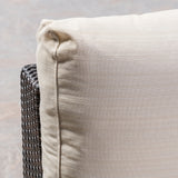 Santa Rosa Outdoor 6 Seater Wicker Sectional with Aluminum Frame by Christopher Knight Home