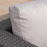 Santa Rosa Outdoor 7-Piece Rectangle Aluminum Wicker Dining Sofa Set with Cushions by Christopher Knight Home