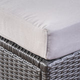 Santa Rosa Outdoor 7 Seater Wicker Sofa Sectional Set with Aluminum Frame and Cushions by Christopher Knight Home