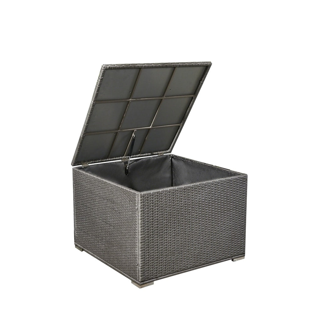 Santa Rosa Outdoor Wicker Storage Box by Christopher Knight Home